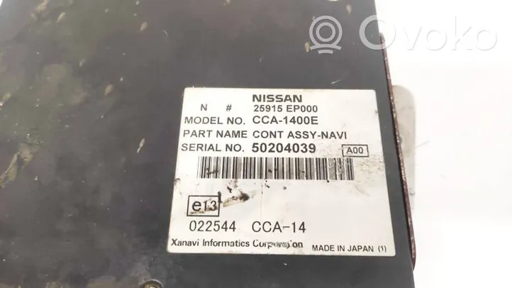 Nissan Pathfinder R51 Unité de navigation Lecteur CD / DVD 25915EP000