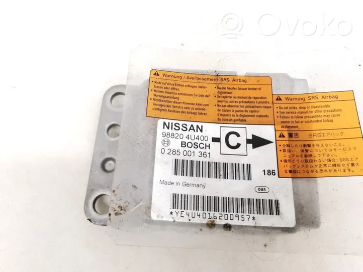 Nissan Almera Tino Centralina/modulo airbag 988204U400