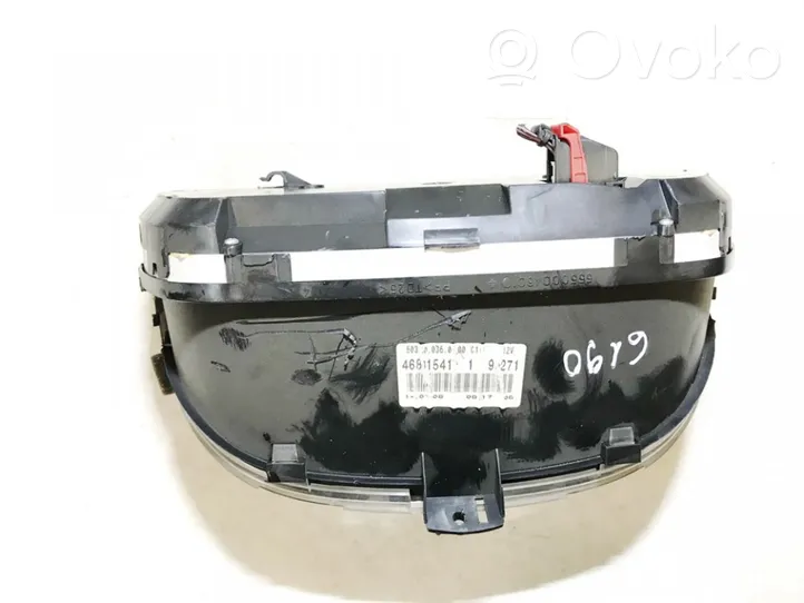 Fiat Panda II Tachimetro (quadro strumenti) 46801541