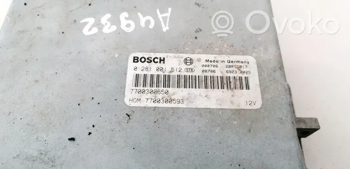 Renault Master I Sterownik / Moduł ECU 0281001512