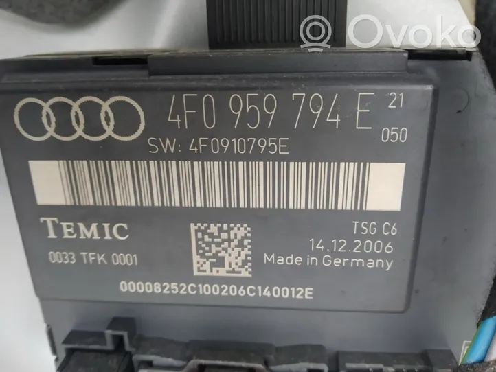 Audi A6 S6 C6 4F Oven ohjainlaite/moduuli 4f0959794e