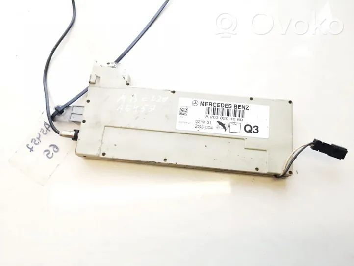 Mercedes-Benz C W203 Module unité de contrôle d'antenne a2038201089