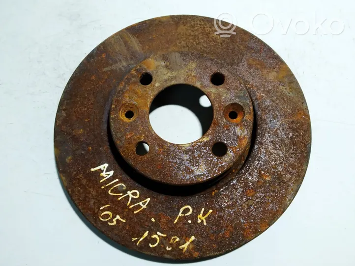 Nissan Micra Front brake disc ventiliuojamas