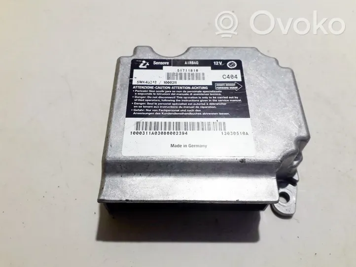 Fiat Stilo Module de contrôle airbag 51711816