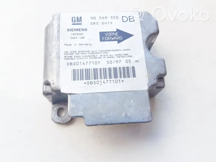 Opel Vectra B Airbag control unit/module 90569350db