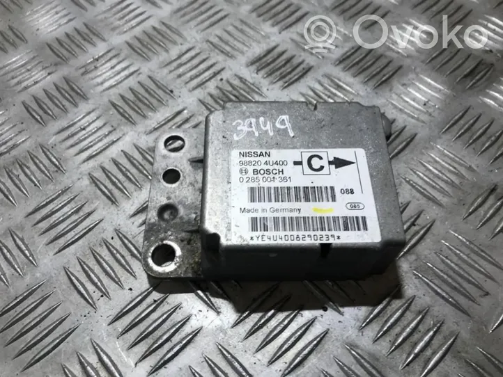 Nissan Almera Tino Oro pagalvių valdymo blokas 988204u400