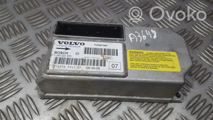 Volvo V70 Блок управления надувных подушек 0285001655