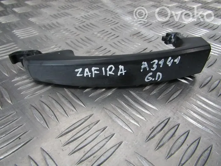 Opel Zafira B Front door exterior handle 