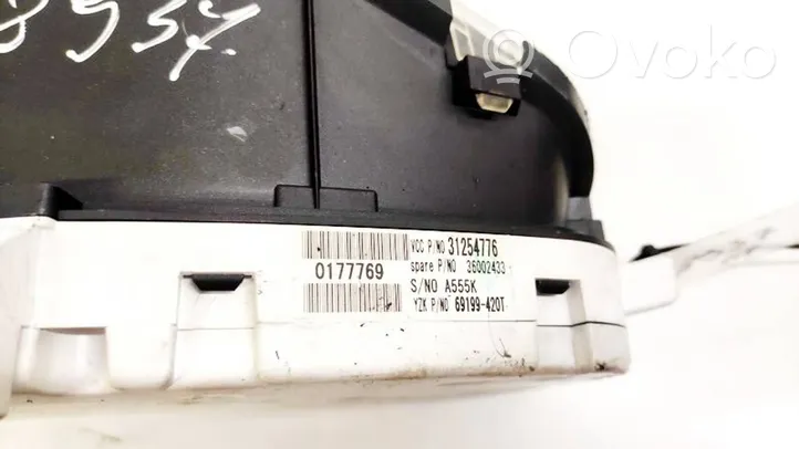 Volvo V50 Speedometer (instrument cluster) 31254776