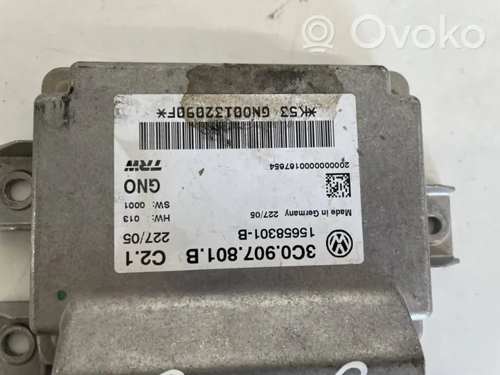 Volkswagen PASSAT B6 Jarrujärjestelmän ohjainlaite/moduuli 3c0907801b