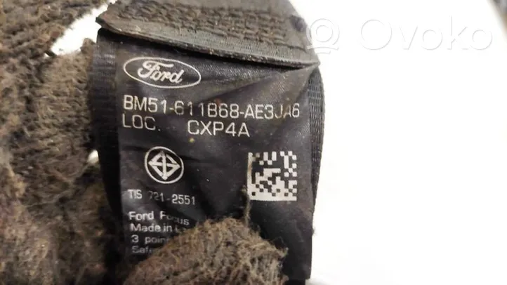 Ford Focus Pas bezpieczeństwa fotela tylnego BM51611868AE