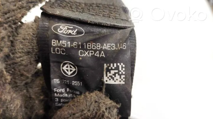 Ford Focus Aizmugurējā drošības josta BM51611868AE