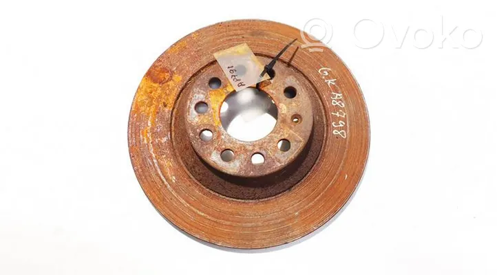 Audi A6 S6 C6 4F Rear brake disc neventiliuojamas