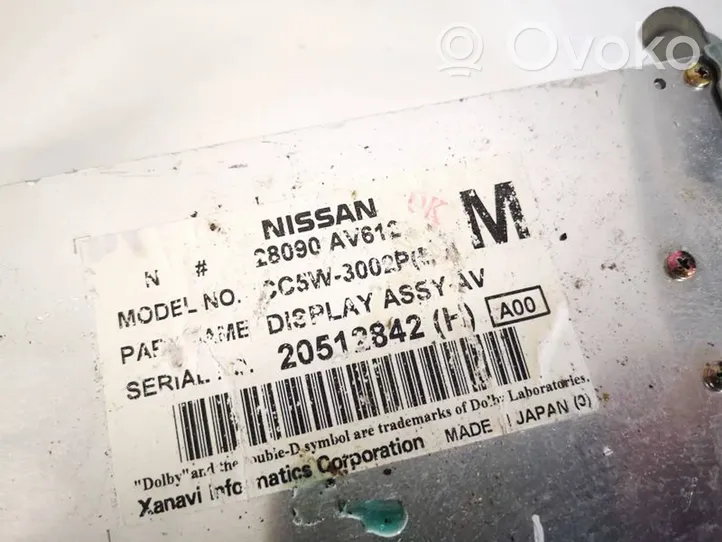 Nissan Primera Screen/display/small screen 28090av610