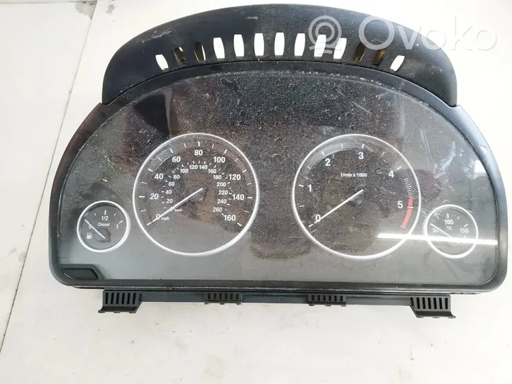 BMW 5 GT F07 Compteur de vitesse tableau de bord 924934701