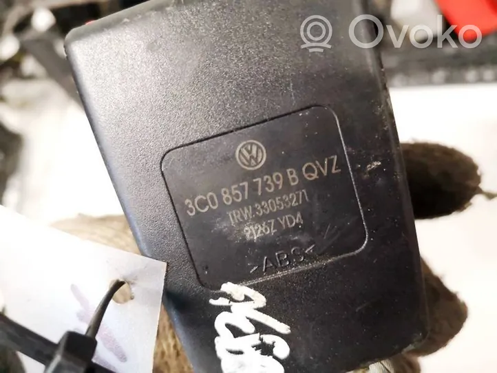 Volkswagen PASSAT B6 Klamra środkowego pasa bezpieczeństwa fotela tylnego 3c0857739b