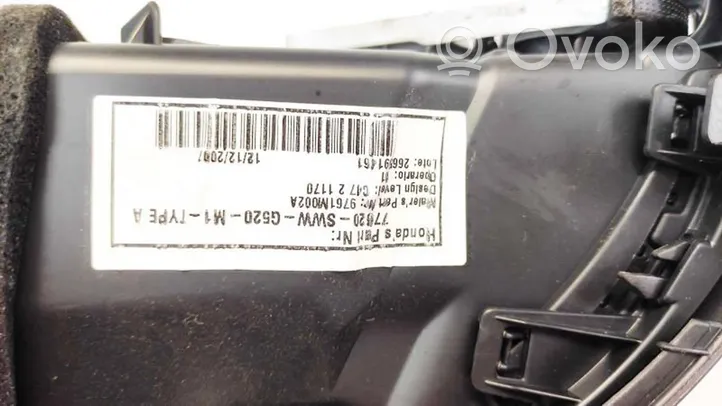 Honda CR-V Dysze / Kratki środkowego nawiewu deski rozdzielczej 77620SWWG520M1