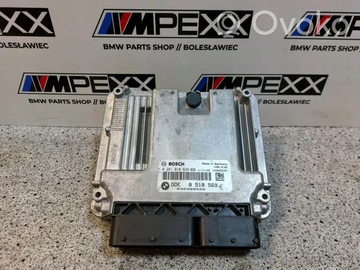 BMW 1 F20 F21 Unité de commande, module ECU de moteur DDE8518569