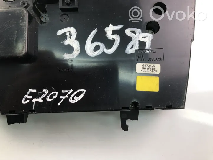 Volvo S80 Salono ventiliatoriaus reguliavimo jungtukas 9472420