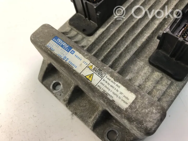 Opel Meriva A Komputer / Sterownik ECU silnika 8980003221