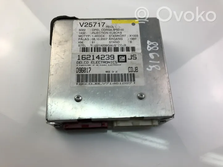 Opel Corsa B Centralina/modulo motore ECU 16214239