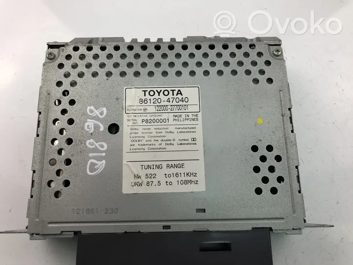 Toyota Prius (XW10) Radija/ CD/DVD grotuvas/ navigacija 8612047040