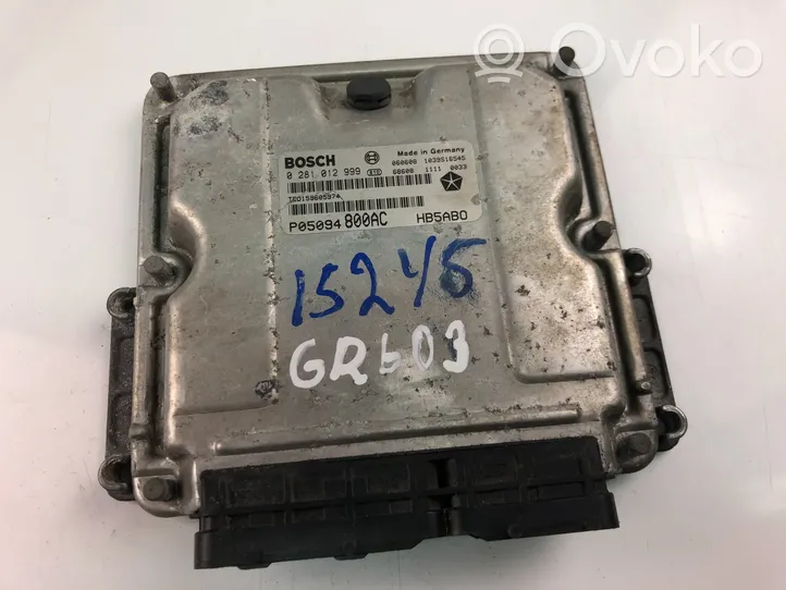 Chrysler Voyager Centralina/modulo motore ECU P05094800AC