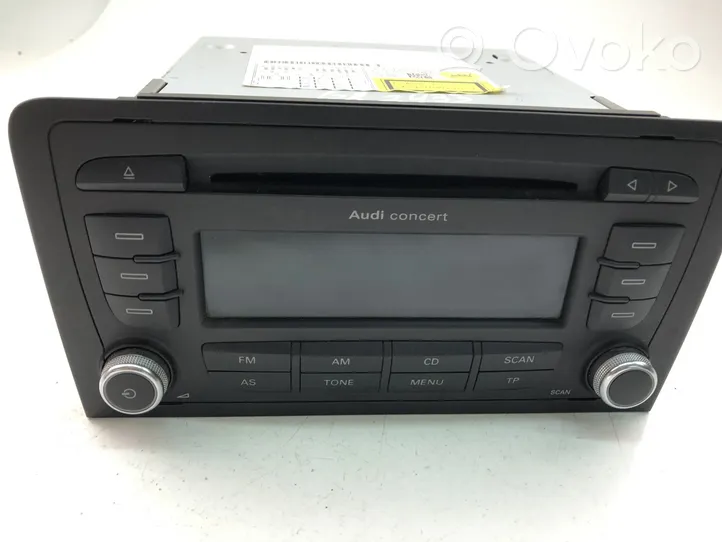 Audi A3 S3 8P Radio/CD/DVD/GPS-pääyksikkö 8P0035186AB