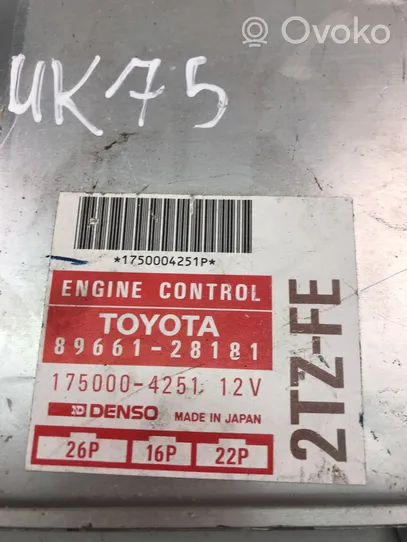 Toyota Previa (XR30, XR40) II Komputer / Sterownik ECU silnika 8966128181