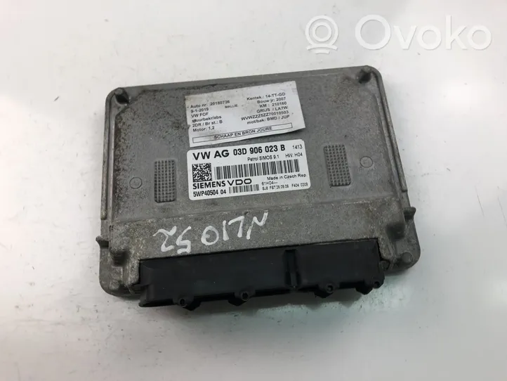 Volkswagen Fox Unité de commande, module ECU de moteur 03D906023B