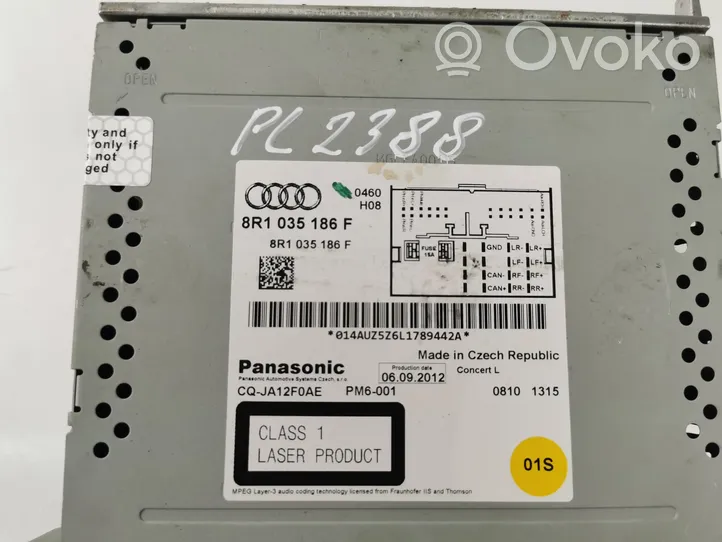 Audi A4 S4 B8 8K Radio / CD/DVD atskaņotājs / navigācija 8R1035186F