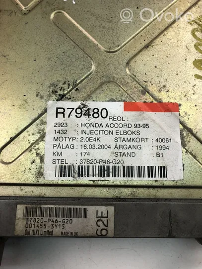 Honda Accord Galios (ECU) modulis 37820P46G20