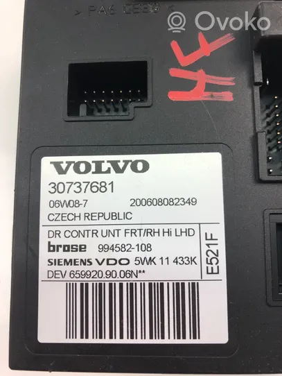 Volvo V50 Silniczek podnośnika szyby drzwi 30737681