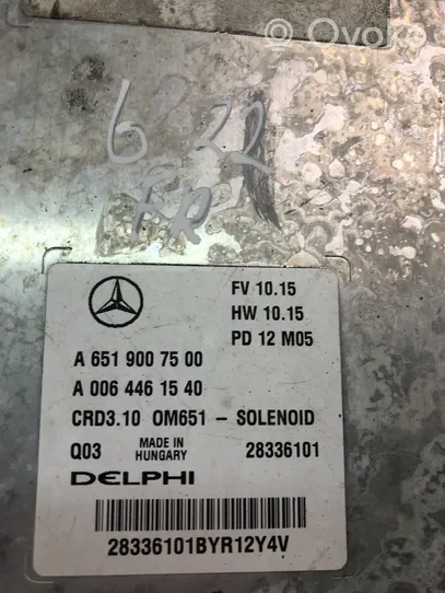 Mercedes-Benz C W204 Centralina/modulo motore ECU A6519007500