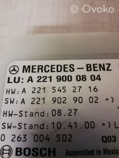 Mercedes-Benz S W221 Pysäköintitutkan (PCD) ohjainlaite/moduuli A2219000804