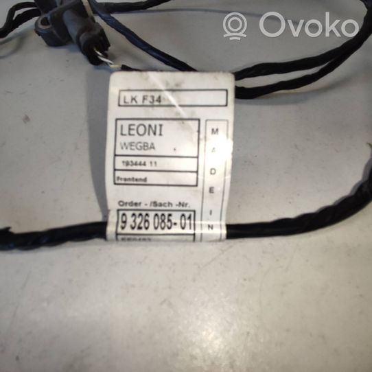 BMW 3 GT F34 Cableado del sensor de aparcamiento (PDC) 9326085