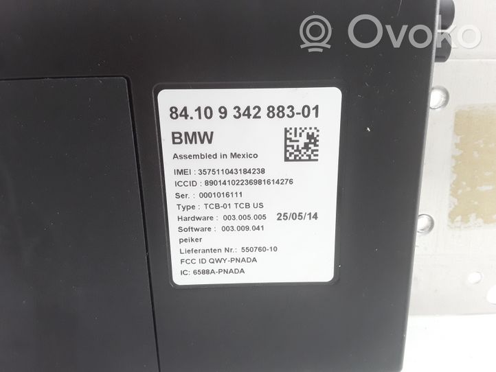 BMW 3 F30 F35 F31 Module unité de contrôle Bluetooth 9342883