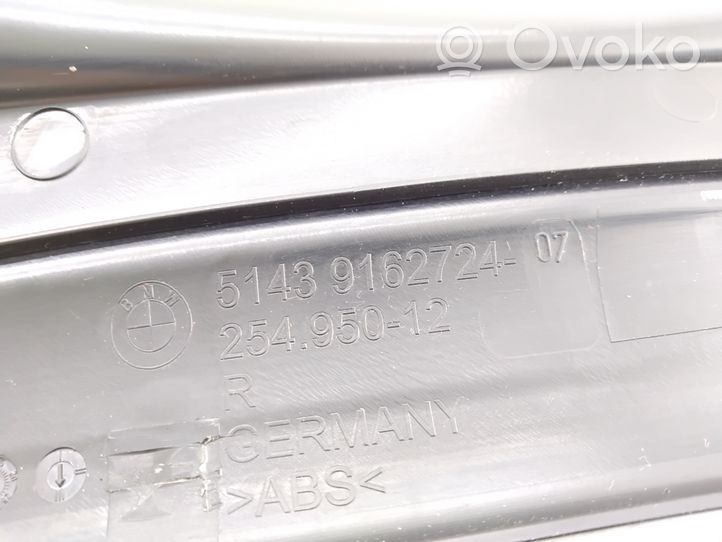 BMW 5 F10 F11 Einstiegsleiste Zierleiste hinten 9162724