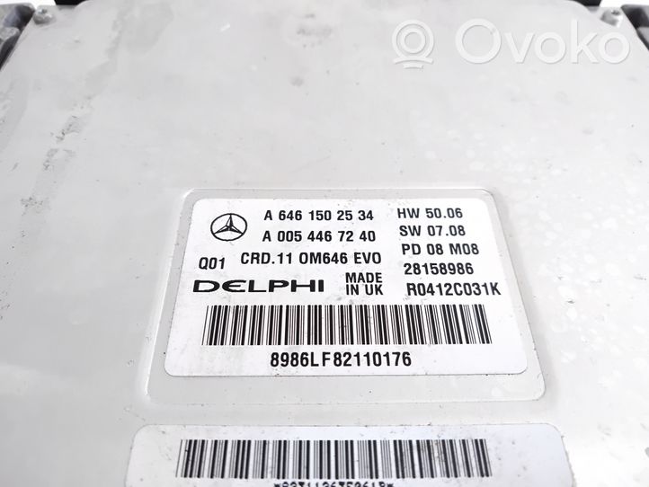 Mercedes-Benz C W204 Komputer / Sterownik ECU i komplet kluczy A6461502534