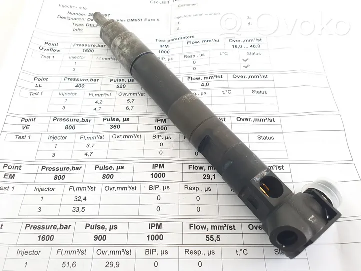 Mercedes-Benz E W212 Injecteur de carburant A6510704987