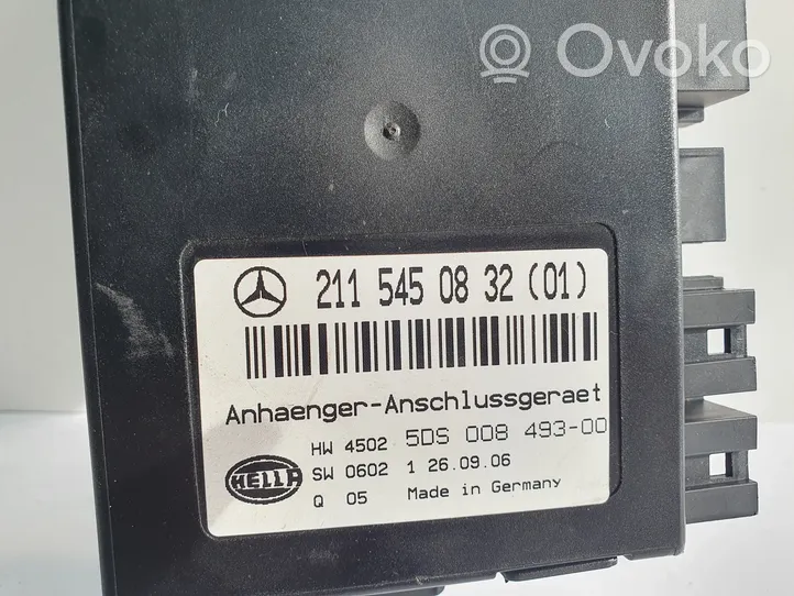 Mercedes-Benz E W211 Priekabos kablio valdymo blokas 2115450832