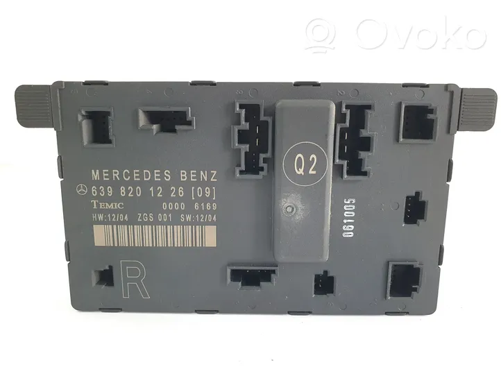 Mercedes-Benz Vito Viano W639 Durų elektronikos valdymo blokas 6398201226