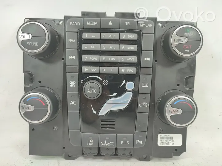 Volvo S80 Ilmastoinnin ohjainlaite/moduuli 31324828