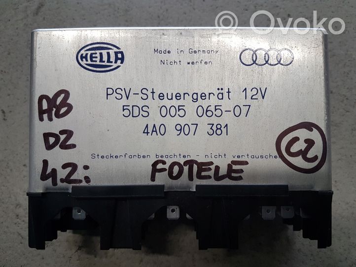 Audi A8 S8 D2 4D Modulo di controllo sedile 4A0907381