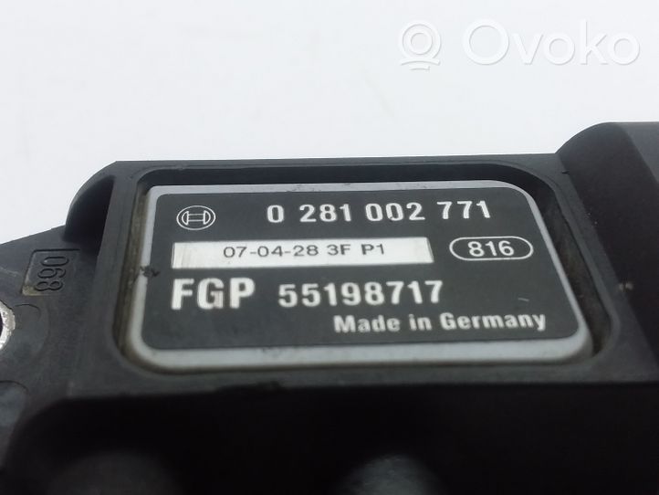 Opel Astra H Sensore di pressione di scarico 0281002771