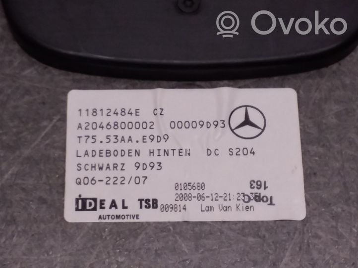 Mercedes-Benz C W204 Tappetino di rivestimento del bagagliaio/baule A2046800002