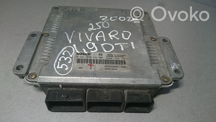 Opel Vivaro Sterownik / Moduł ECU 0281010632