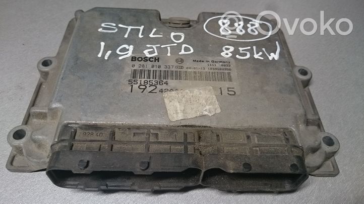 Fiat Stilo Moottorin ohjainlaite/moduuli 55185364