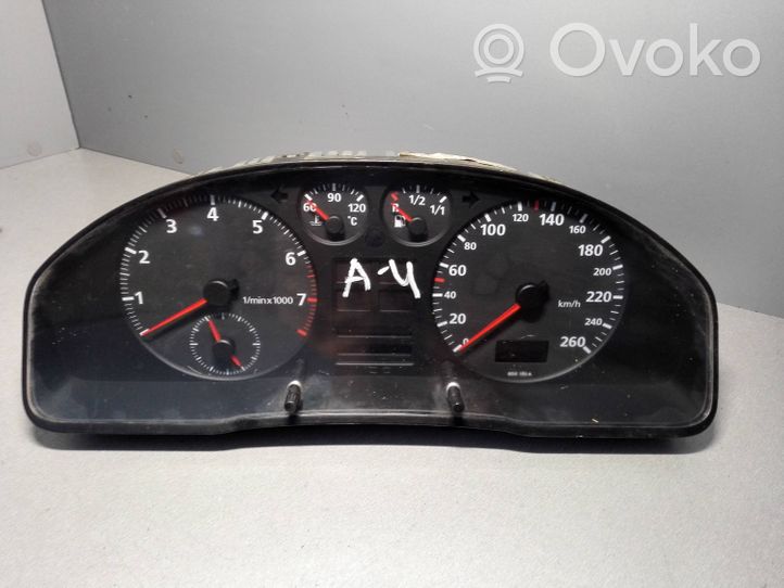 Audi A4 S4 B5 8D Tachimetro (quadro strumenti) 8D0919033CX