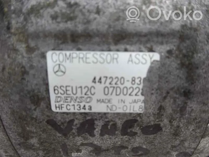 Mercedes-Benz Vaneo W414 Ilmastointilaitteen kompressorin pumppu (A/C) 